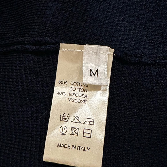 NWT Size M Robert Collina Navy Sweater Blazer - Picture 7 of 7